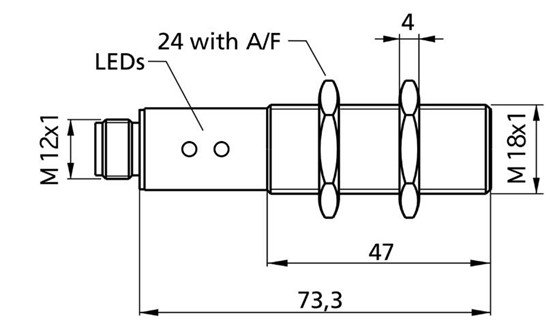 超聲波傳感器 lpc-25/PK/CU/M18E