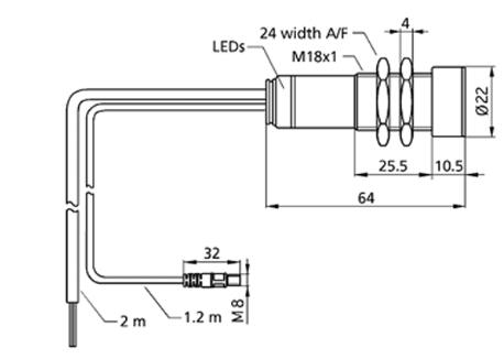 超聲波雙張控制器 dbk+5/Empf/3CDD/M18/ K7K2