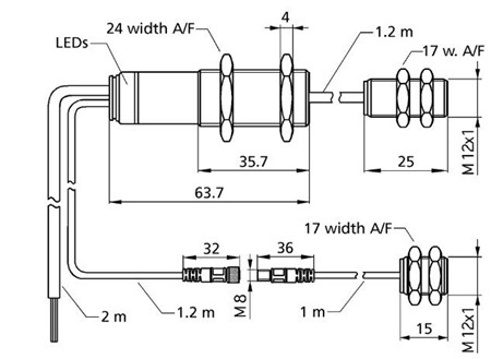 超聲波雙張控制器 dbk+4/M12/3CDD/M18 E+S