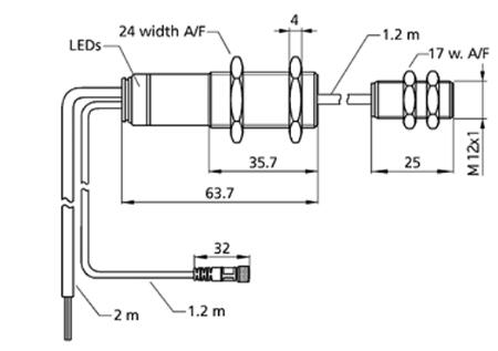 超聲波雙張控制器 dbk+4/Empf/M12/3CDD/ M18