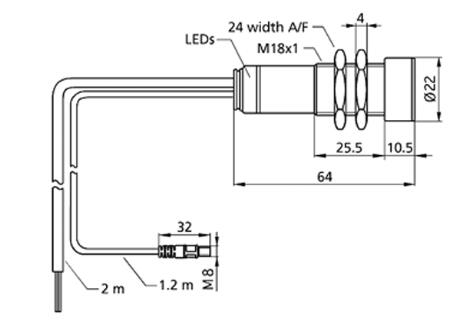 超聲波雙張控制器 dbk+5/Empf/3CDD/M18